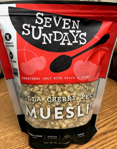 Seven Sundays LLC. Recalls Vanilla Cherry Pecan Muesli Because of Possible Health Risk